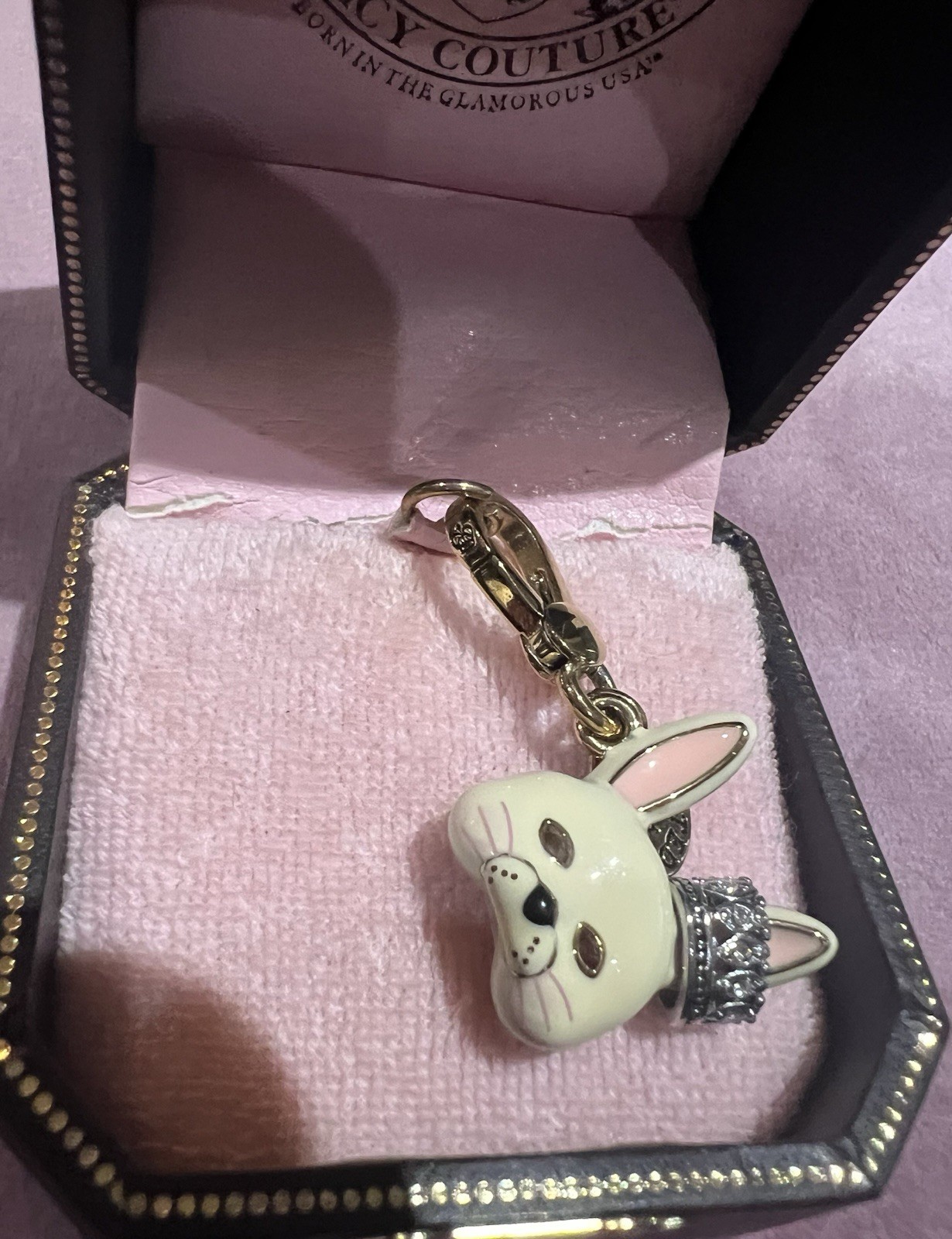 Juicy Couture Limited Edition Bunny Mask Charm in Box
