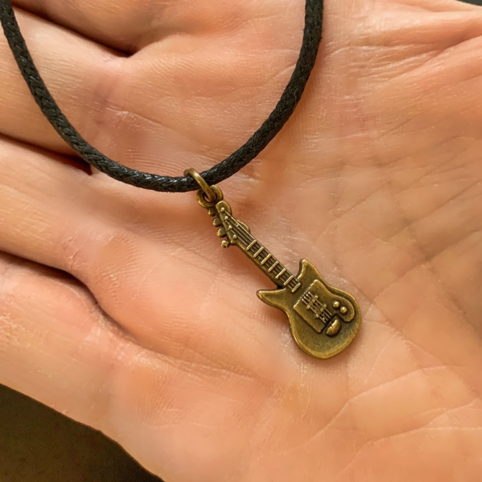 Daily Musician Carry Guitar Charm Necklace