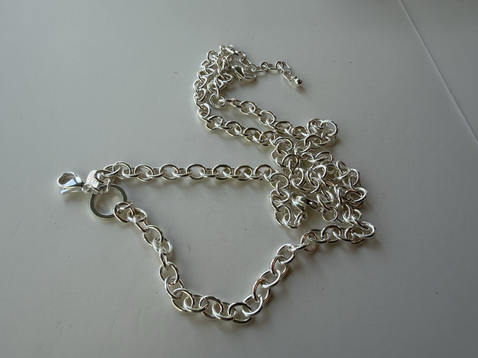 Origami Owl 30″ Silver Flat Oval Link Custom Chain