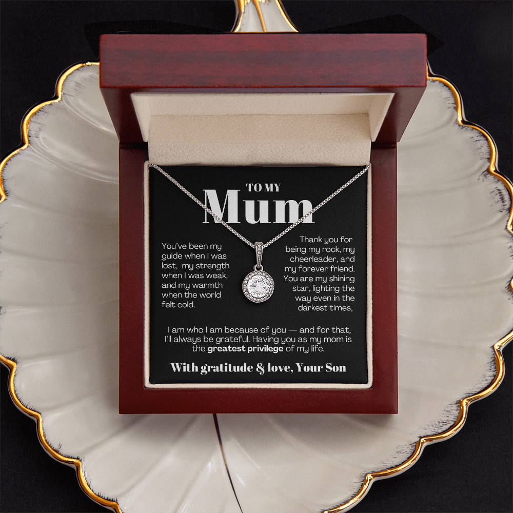 To My MOM necklace Mother’s day Birthday christmas heartfelt Gift from son