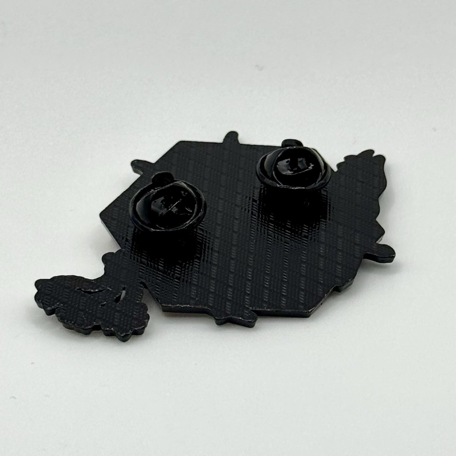 Hellfire Brooch Pin 1.7in x2.4in