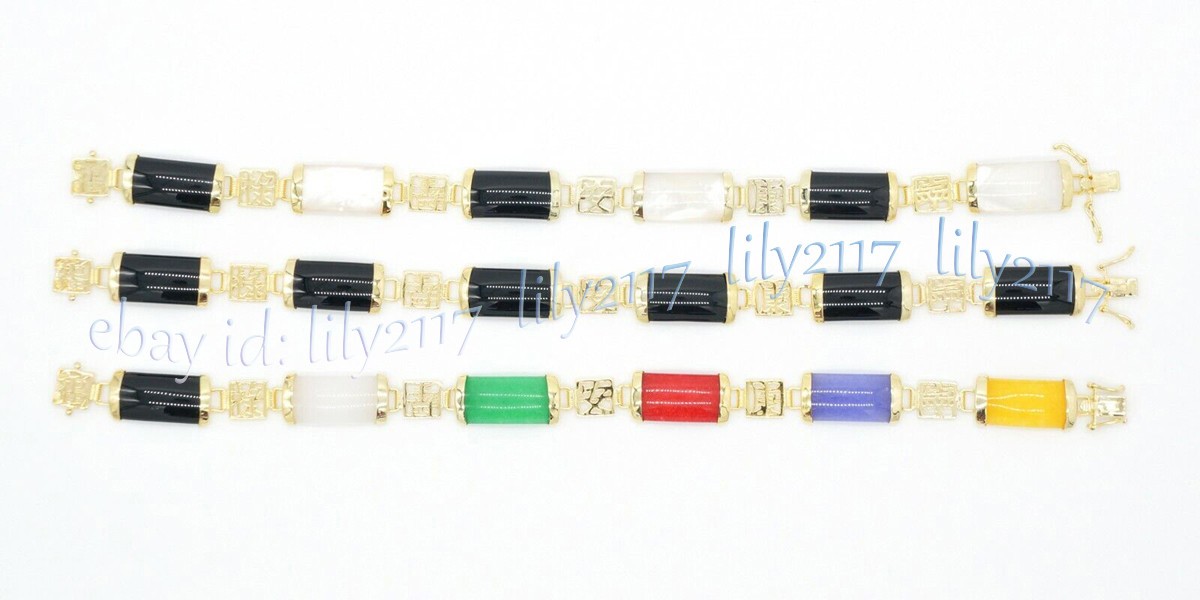 Stunning Natural Jade Bracelet Fortune Women Lucky Bangle Gemstone Jewelry Gifts