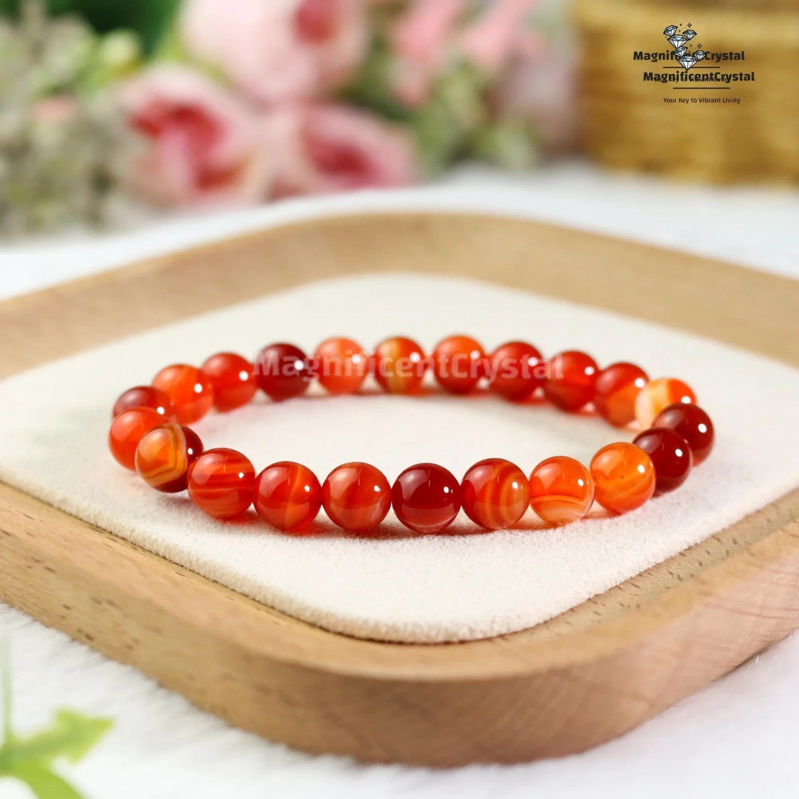 3PCS Citrine Carnelian Quartz Bracelet Abundance Creativity Women Reiki Jewelry