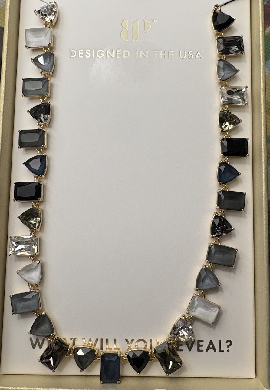 Bomb Party Jewel Candy Necklace Frost Yourself First Black Tie Twilight – Gold