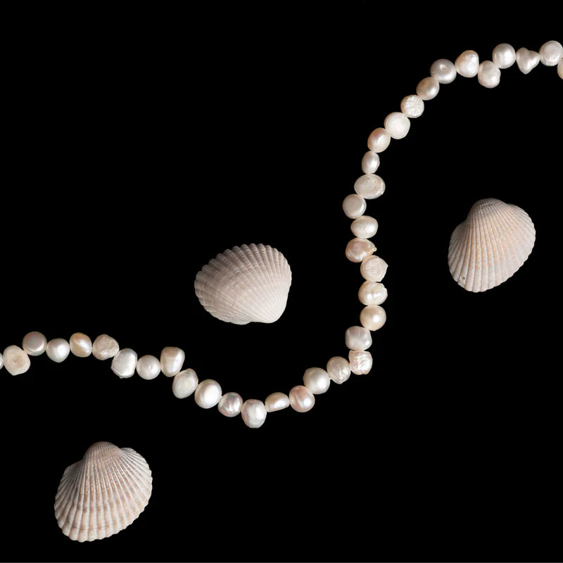 ATOLEA 18K Gold Plated Freshwater Sunseeker Pearl Choker Necklace