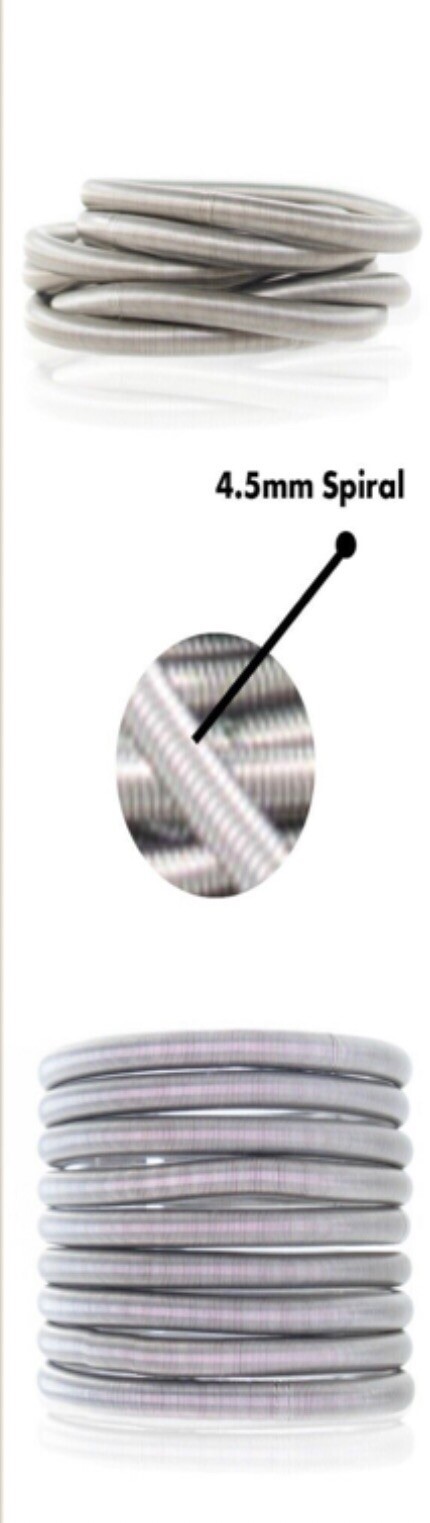 3 PCS 4.5mm Silver Guitar String Bracelet Set, Unisex, Coil Bracelets, Stackable