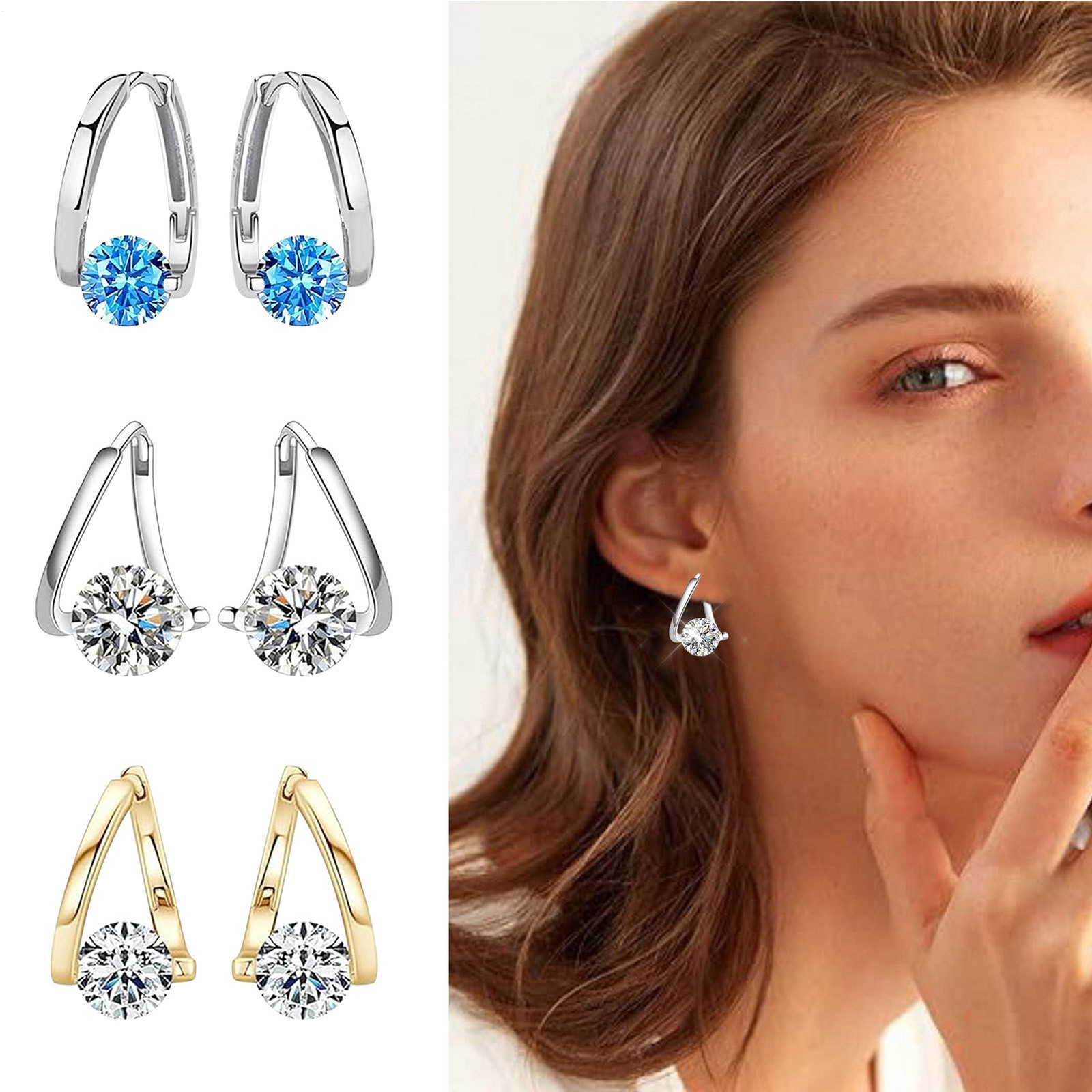 2Pairs Women Lymphvity Magnet Therapy Germanium Earrings Lymphatic Drainage
