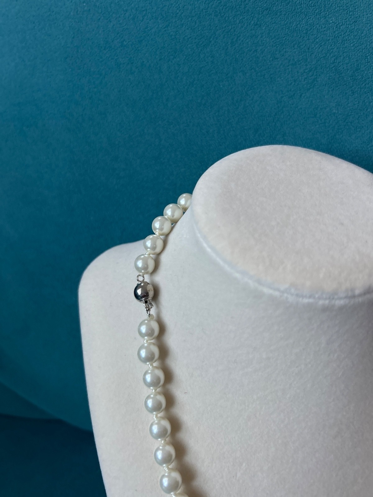 Handcrafted 3 Strand Authentic White South Sea Akoya Shell Pearl Necklace