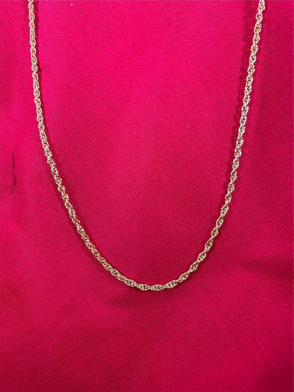 30 INCH 14KT GOLD PLATED ROPE CHAIN NECKLACE- USA SELLER