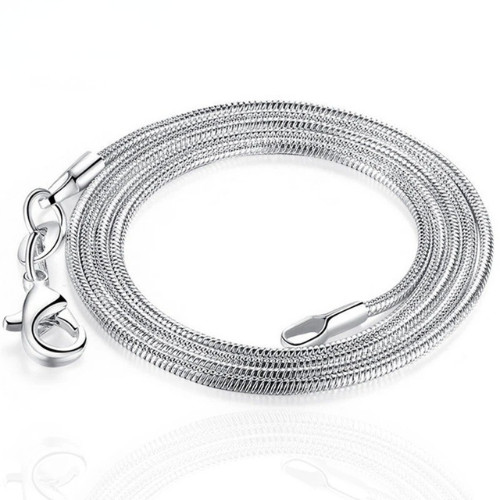 5/10pcs Hot Sale 925 Sterling Solid Silver 1mm Snake Chain Necklace Jewelry Gift