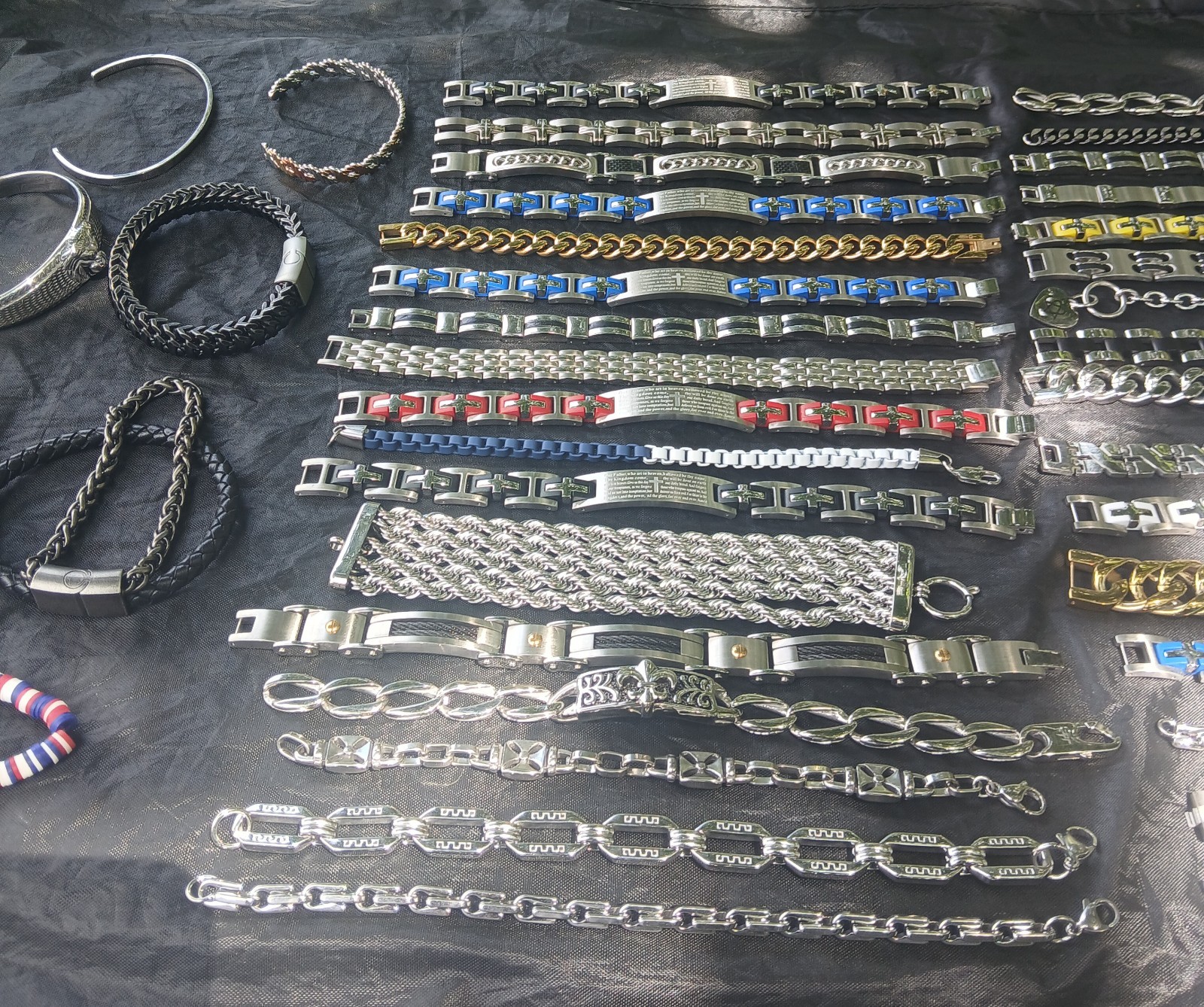 39 STAINLESS STEEL BRACLET LOT 🔥 SIZE 7″, 8″ 8.5″ ALL BRAND NEW