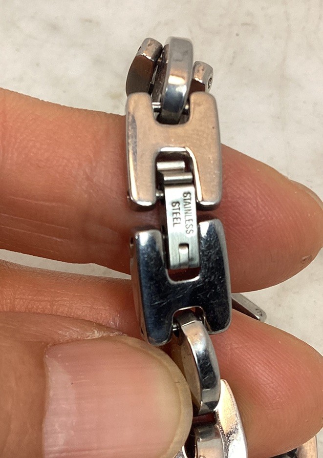 DOLCE & GABBANA D&G Stainless Link Chain Necklace 21.5” Long