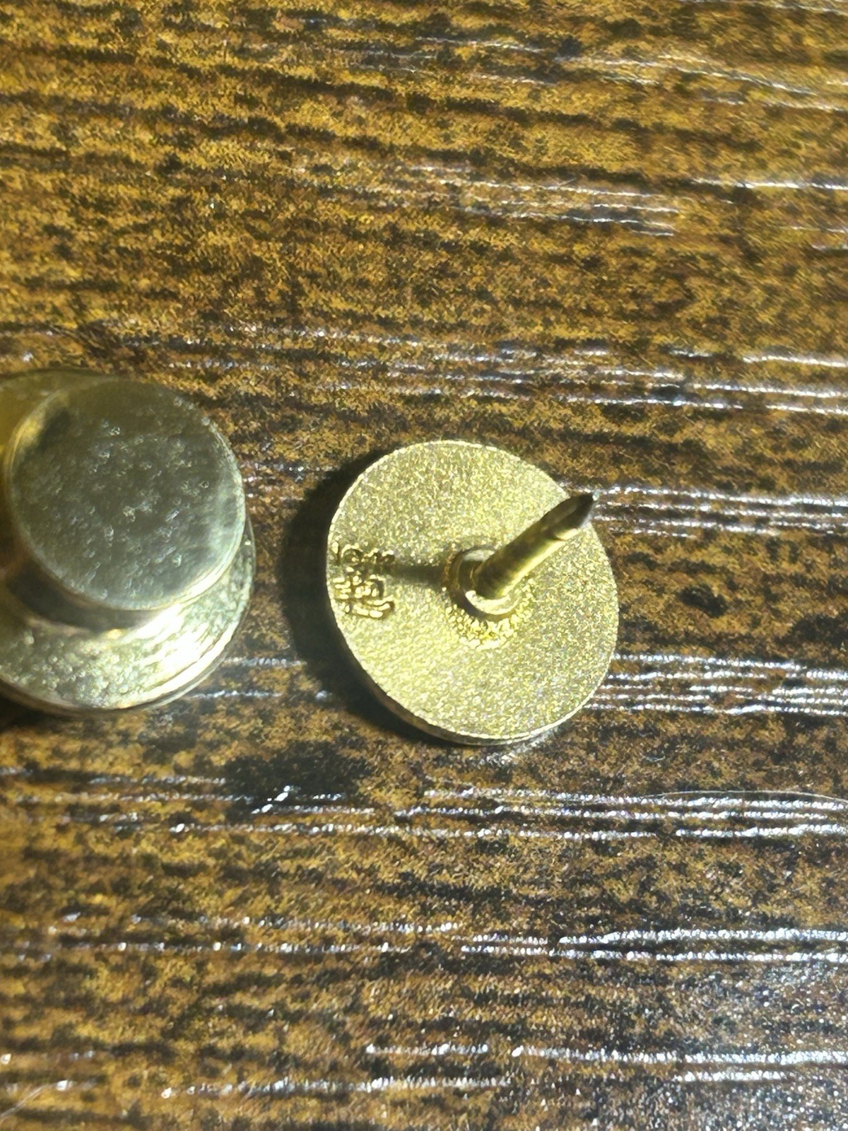 Vintage Girl Scouts Thanks Badge 10K Solid Gold Pin Enamel Blue w/ Case