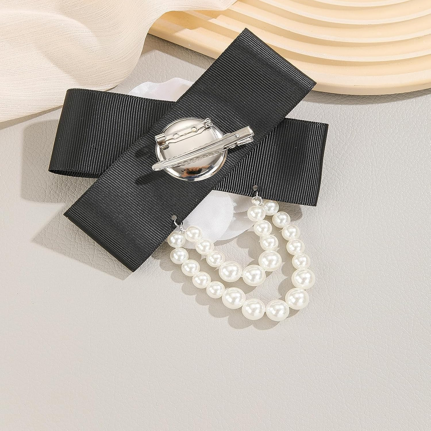 Camellia Pearl Brooches & Pins – Floral Shawl Clips & Hair Clips for Women & Gir