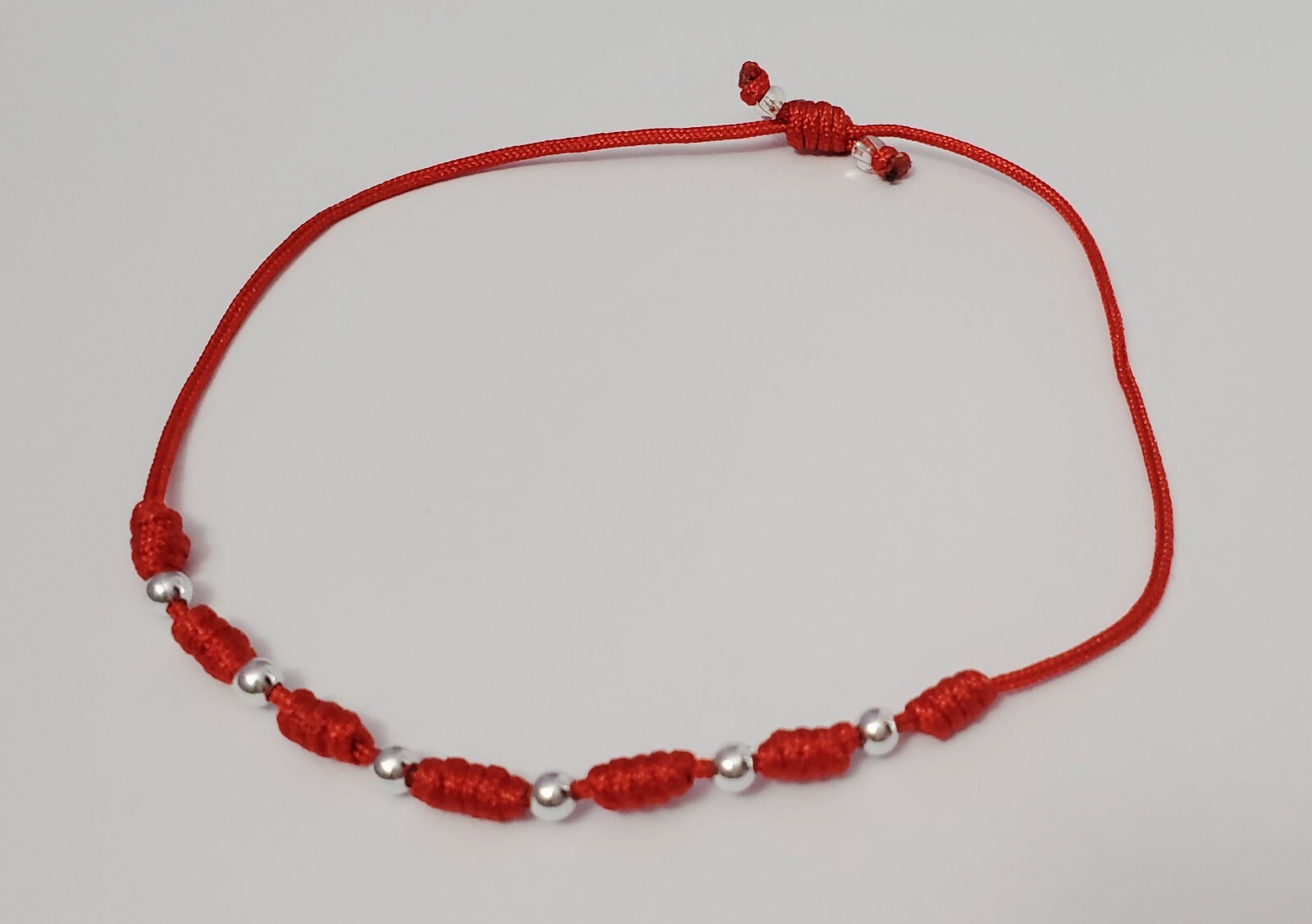 Pulsera7 Nudos Para Suerte Cuentas color Metalicas/7 knots bracelet with metal
