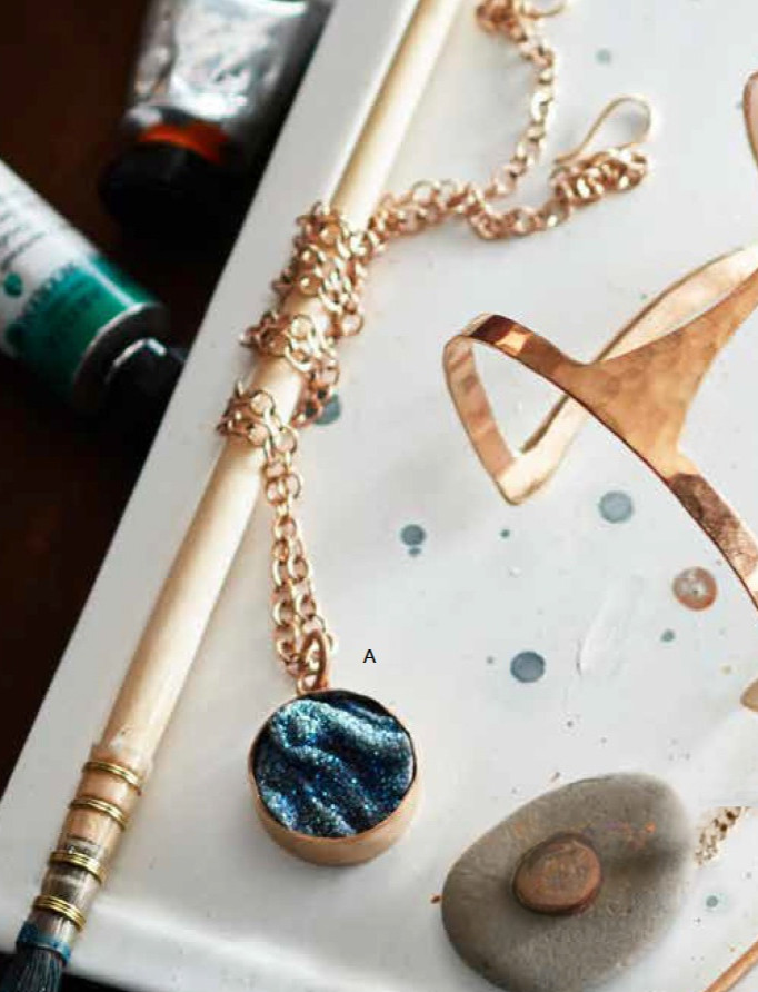 Blue Drusy Quartz & Bronze Pendant Necklace – Roost | Aureus + Argent Overstock