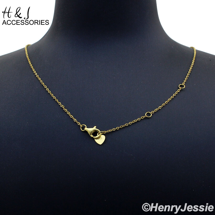 16″+2″925 STERLING SILVER “SCORPIO” ZODIAC SIGN GOLD PLATED PENDANT NECKLACE*12