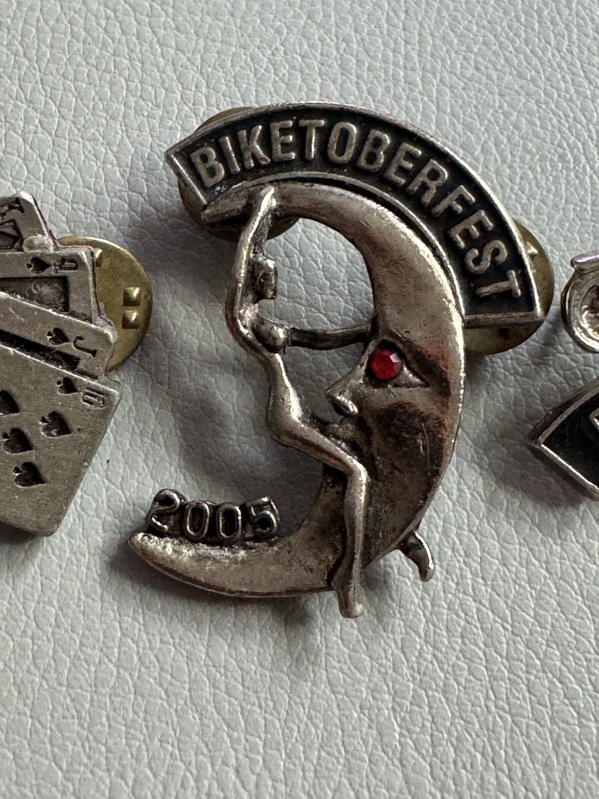 Set of 3 Vintage Daytona Biketoberfest 2004 2005 2006 Lapel Pins Vest
