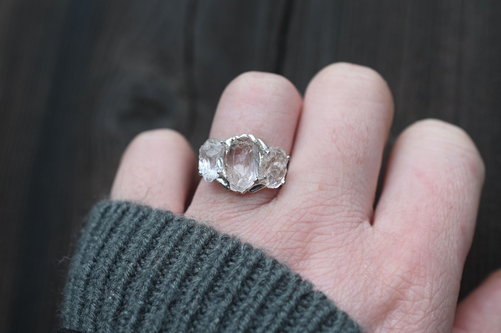 Engagement ring Lake county diamond sterling silver size 3 4 5 6 7 8 9 10 11 12