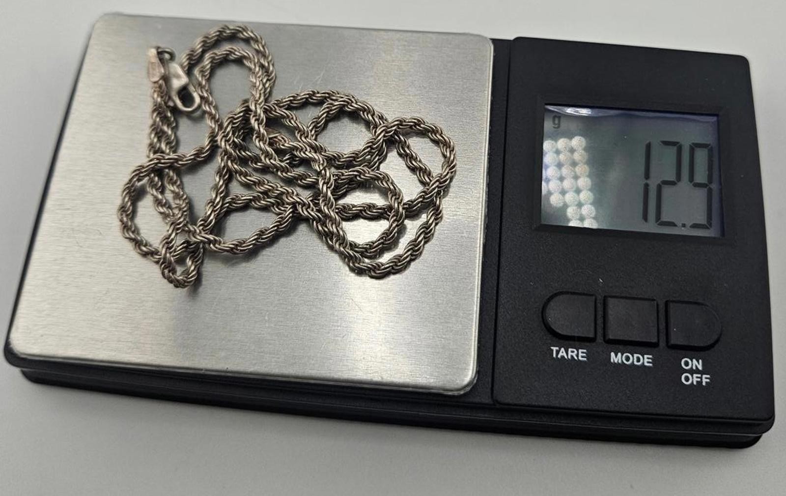 24in Sterling Silver 2.2mm Rope Necklace Chain