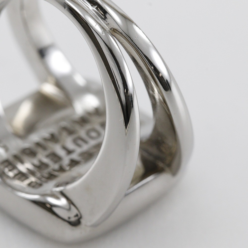 HERMES Corozo Ring Silver/Green metallic #5.6(US Size) 10.1g Women