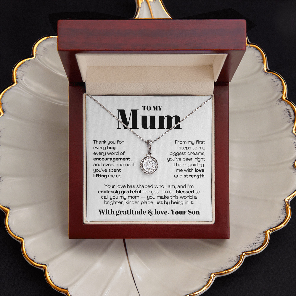 To My MOM necklace Mother’s day Birthday christmas heartfelt Gift from son