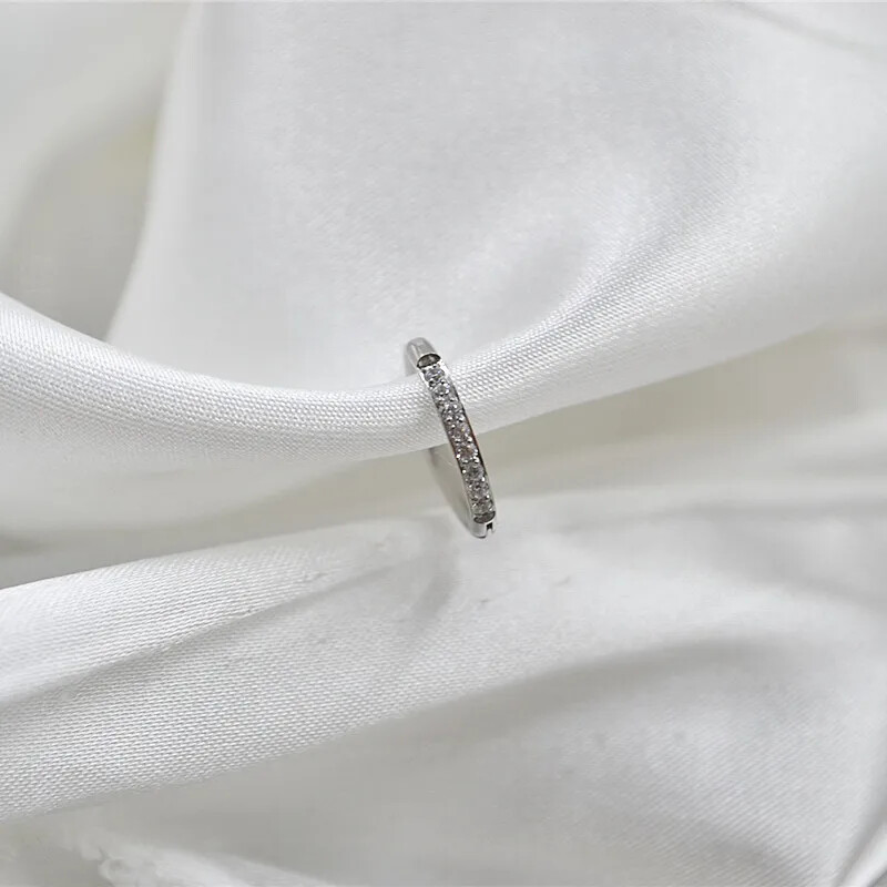 20Pcs 1.2mm 1.6mm CZ Hoop Ring Earring Piercing Ear Helix Cartilage Ear Stud HOT