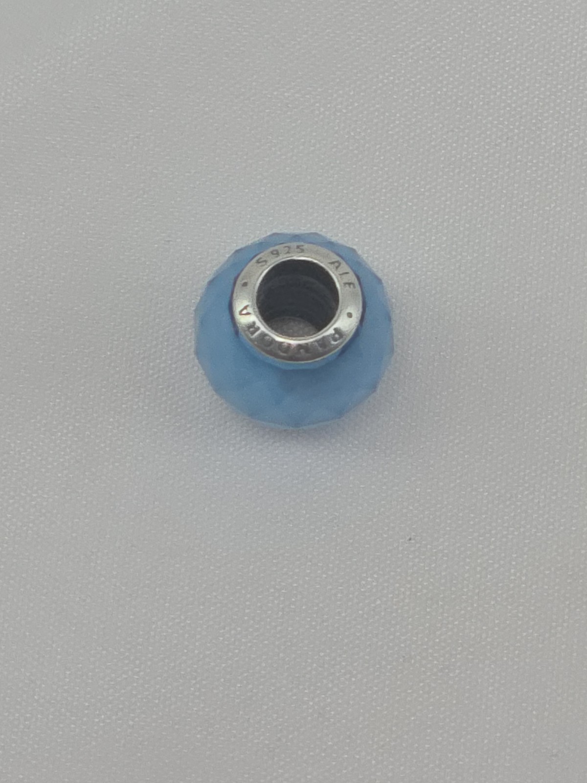 Pandora Sterling Silver Sky Blue Petite Facets Charm #791722NBS