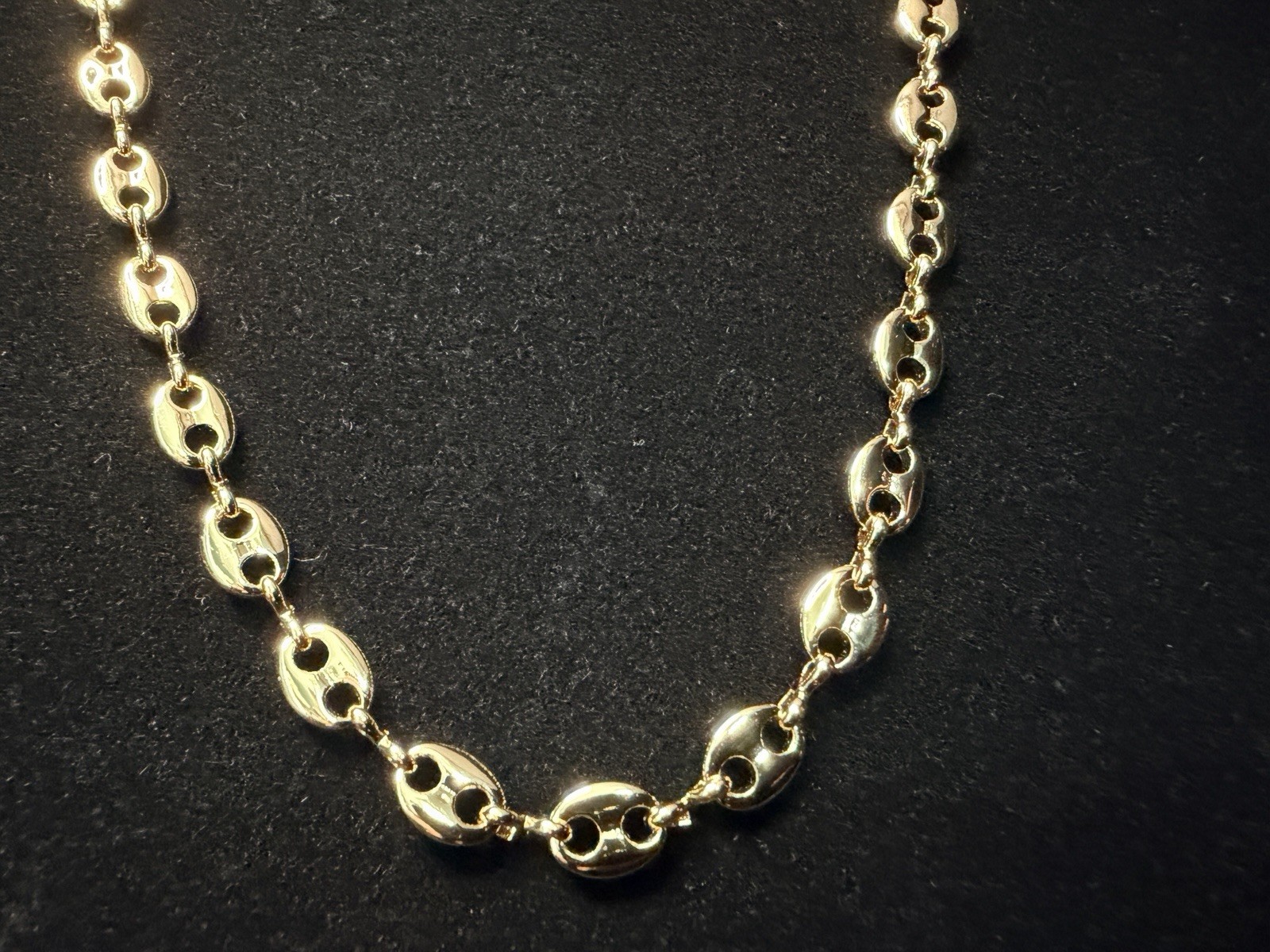 Puffed Mariner 20in 5.5MM Necklace Brand New Gold Finish. Elegant