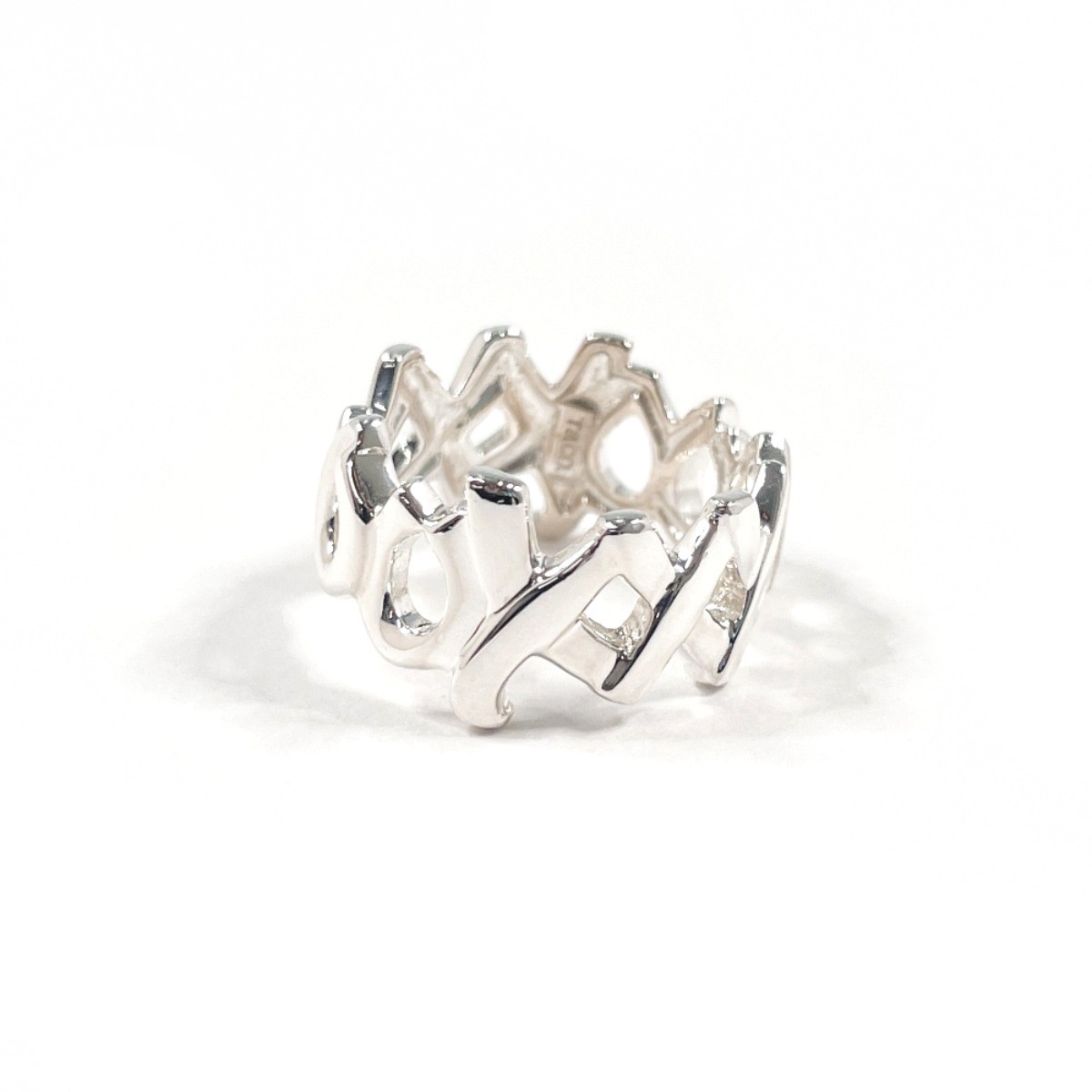 TIFFANY&Co. Ring Love & kiss Paloma Picasso Silver925 US 5(US Size) Women