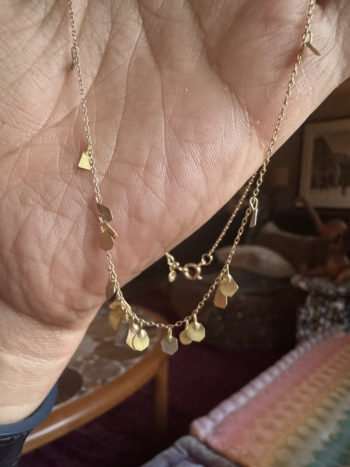 Sia Taylor 18k Scattered Seeds Necklace 17 Inches