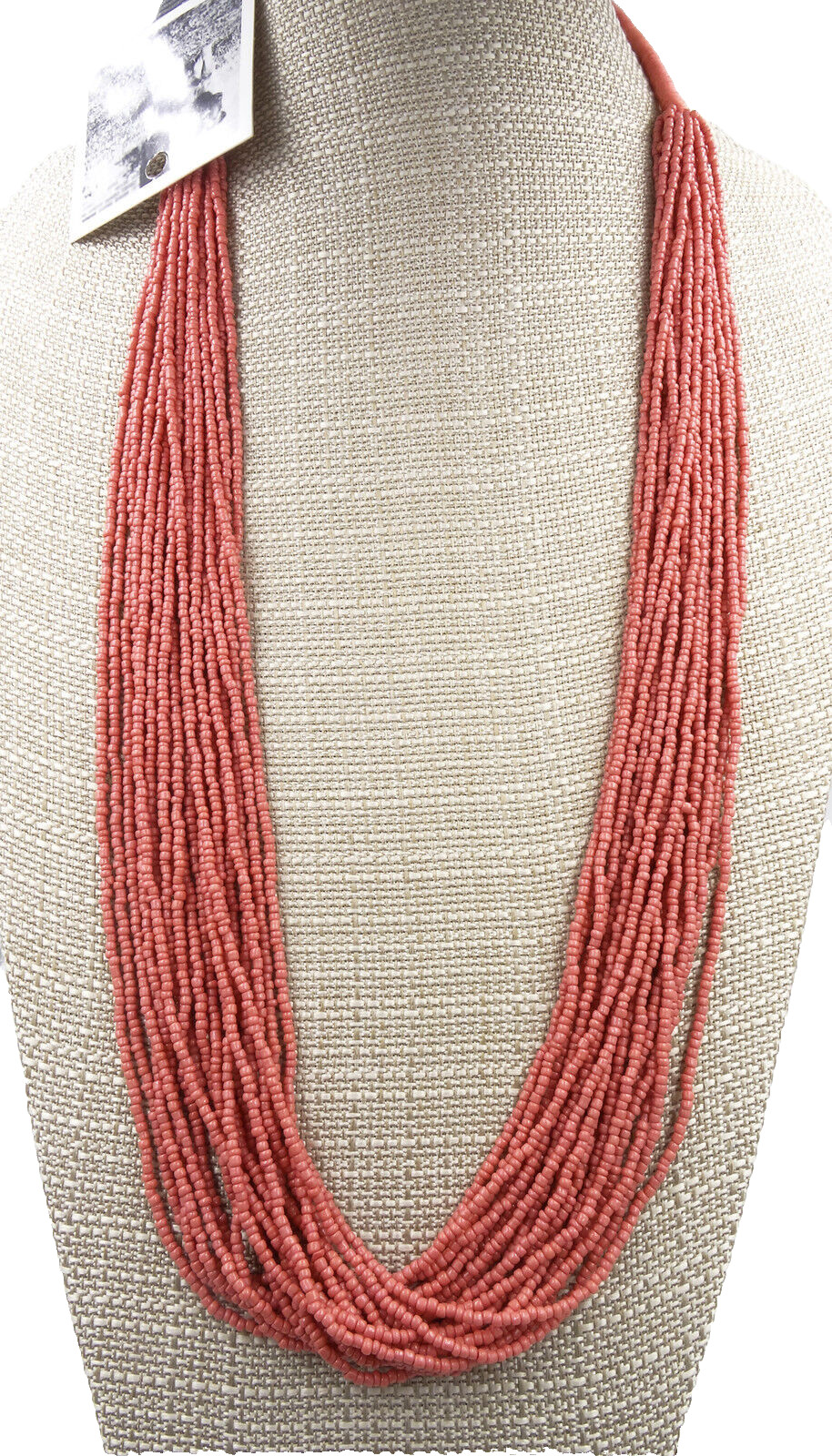 New Coral Seed Bead Necklace by Anthropologie NWT #N2397