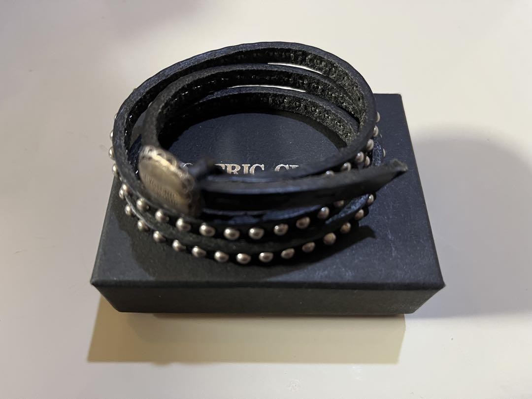 Leather studs Bracelet Hysteric Glamour vintage Rare BLACK NEW with box SK0931