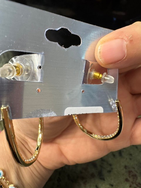 18K Gold Filled AAA Cubic Zerconia Hoop Earrings – NWOT