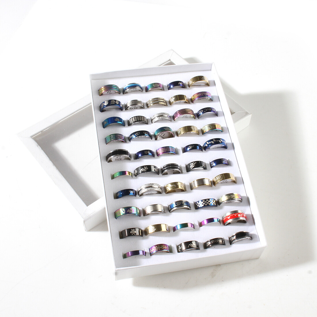100X MIX LOT Stainless Steel rings Wholesale Men Women Gift Fashion Jewelry lot