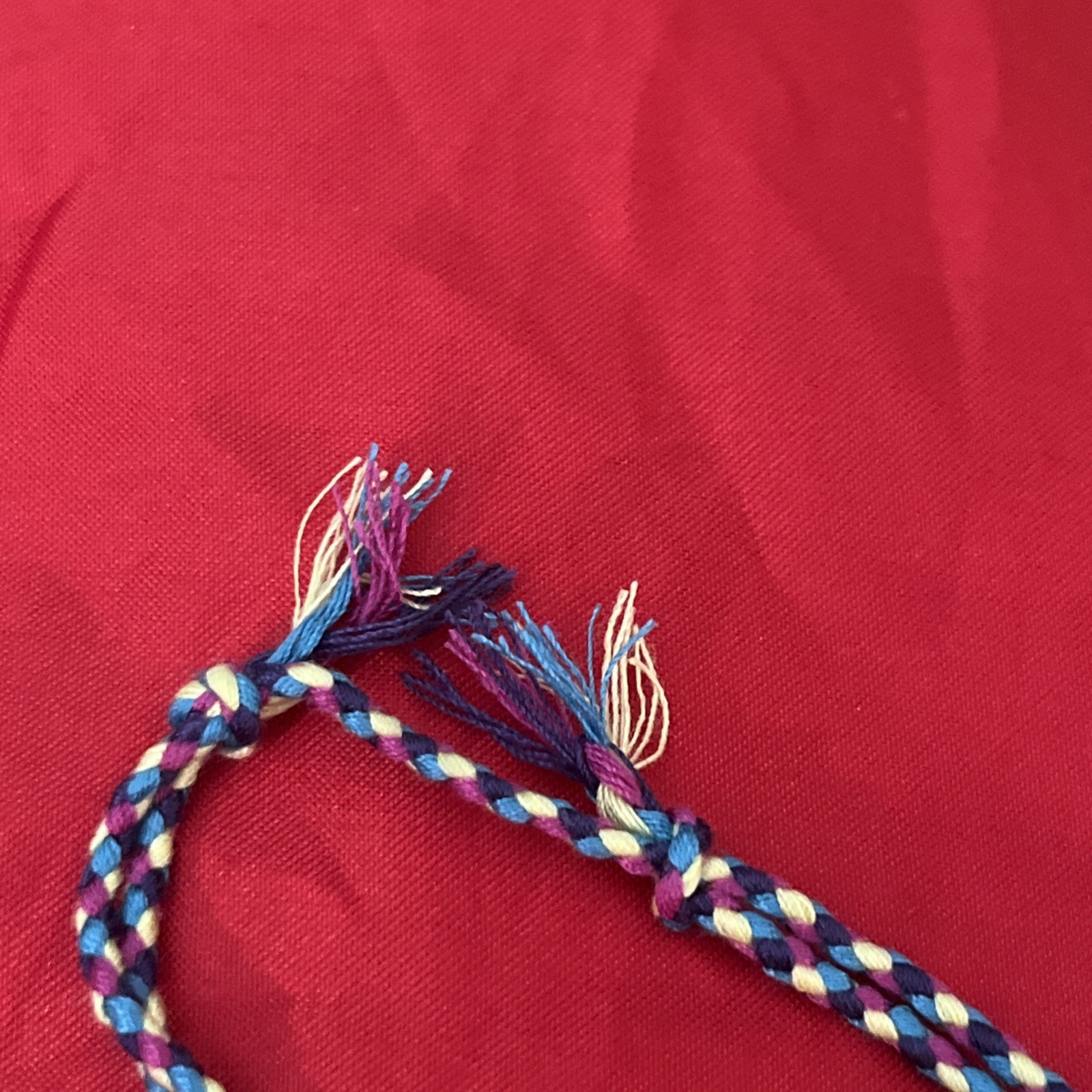 NEW BOHO BRAID THREAD FRIENDSHIP BRACELET ADJUSTABLE BLUE LIME PURPLE PLUM NIP