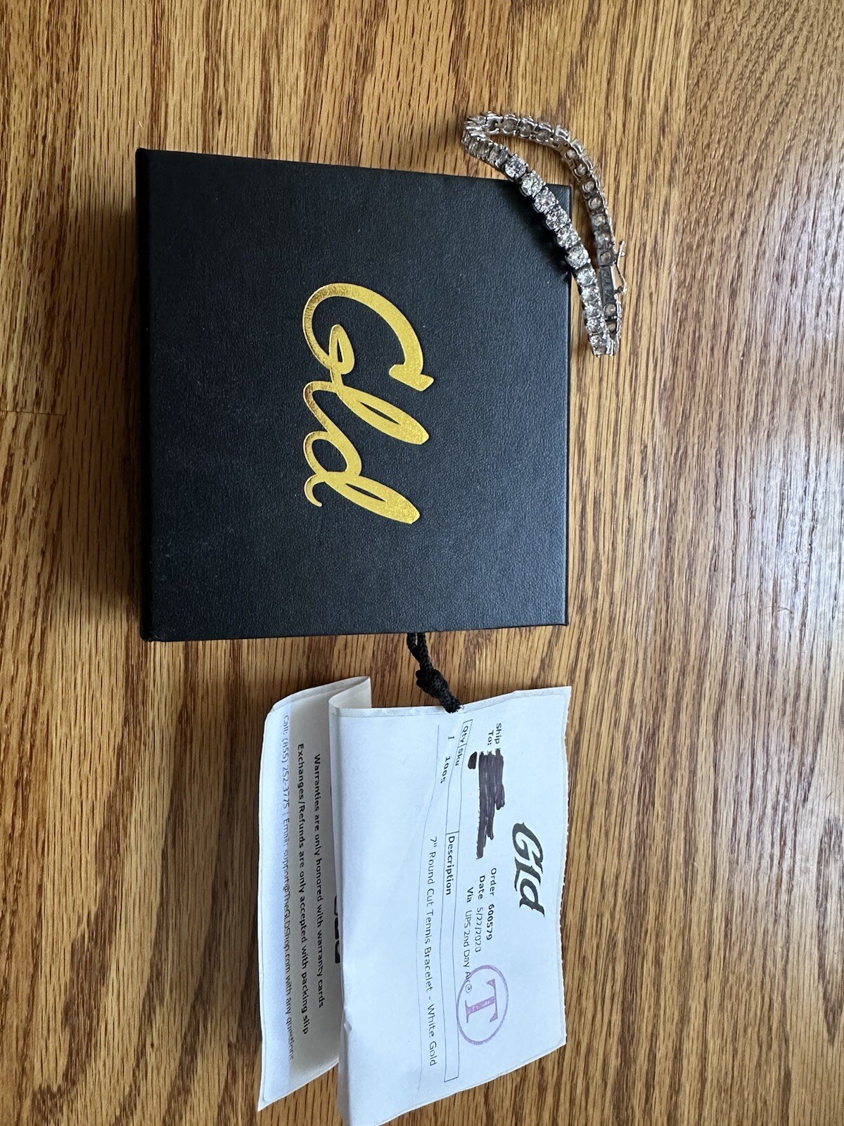 GLD Shop Tennis Chain Bracelet 5 mm, 7 Inches Long SHIPS FAST
