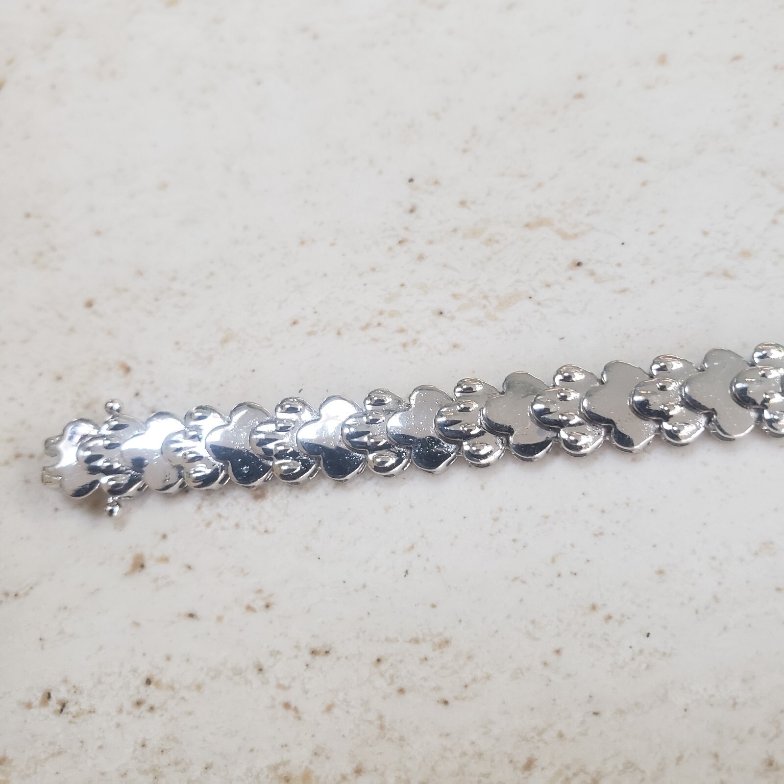 Hypoallergenic Silver Tone, Fancy Anklet/Bracelet, 20cm /8 inches – new/ tagged.