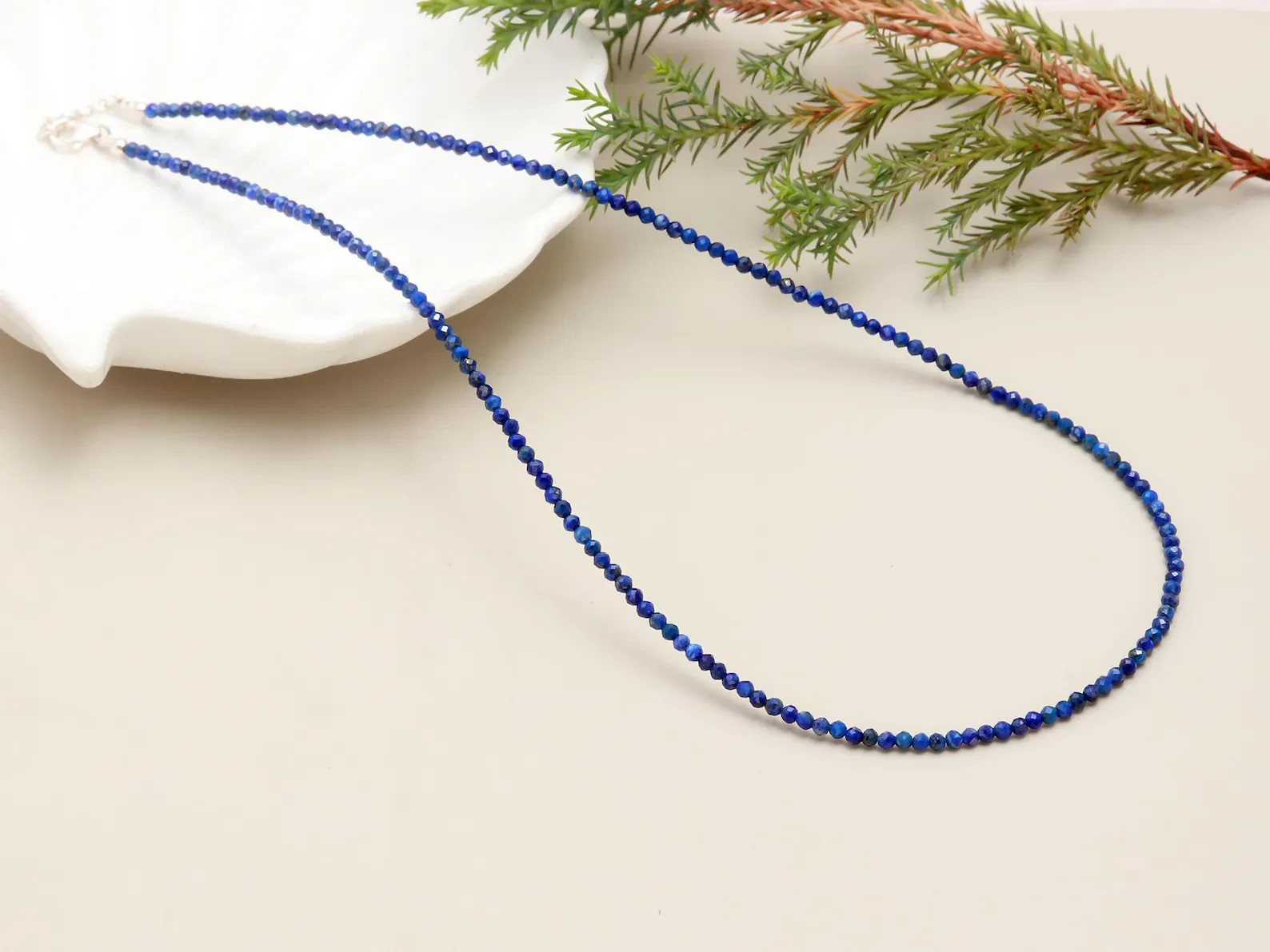 Lapis Lazuli Choker Dainty Blue Gemstone Necklace Healing Women Jewelry Gifts