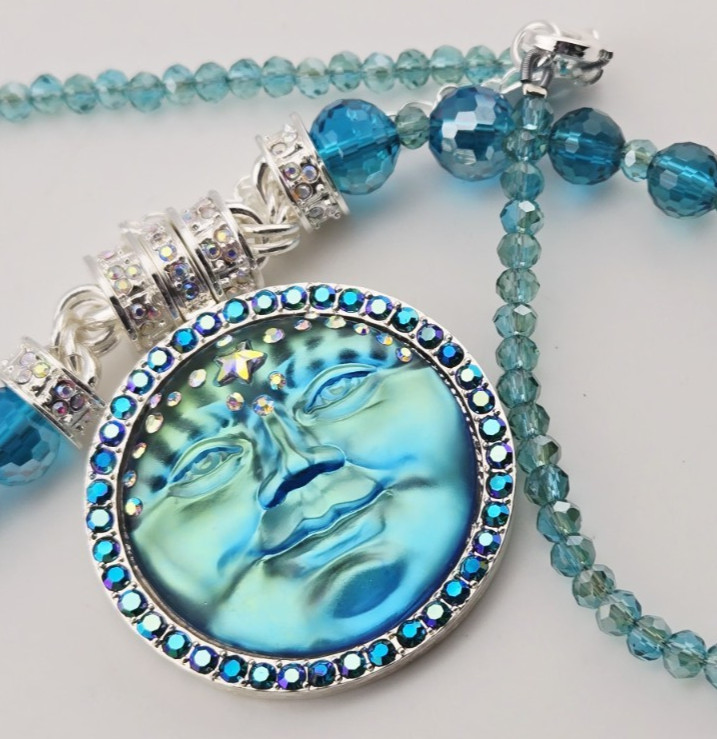 Kirks Folly Venus Seaview Water Moon 35mm Enhancer & Belle Necklace SS #35