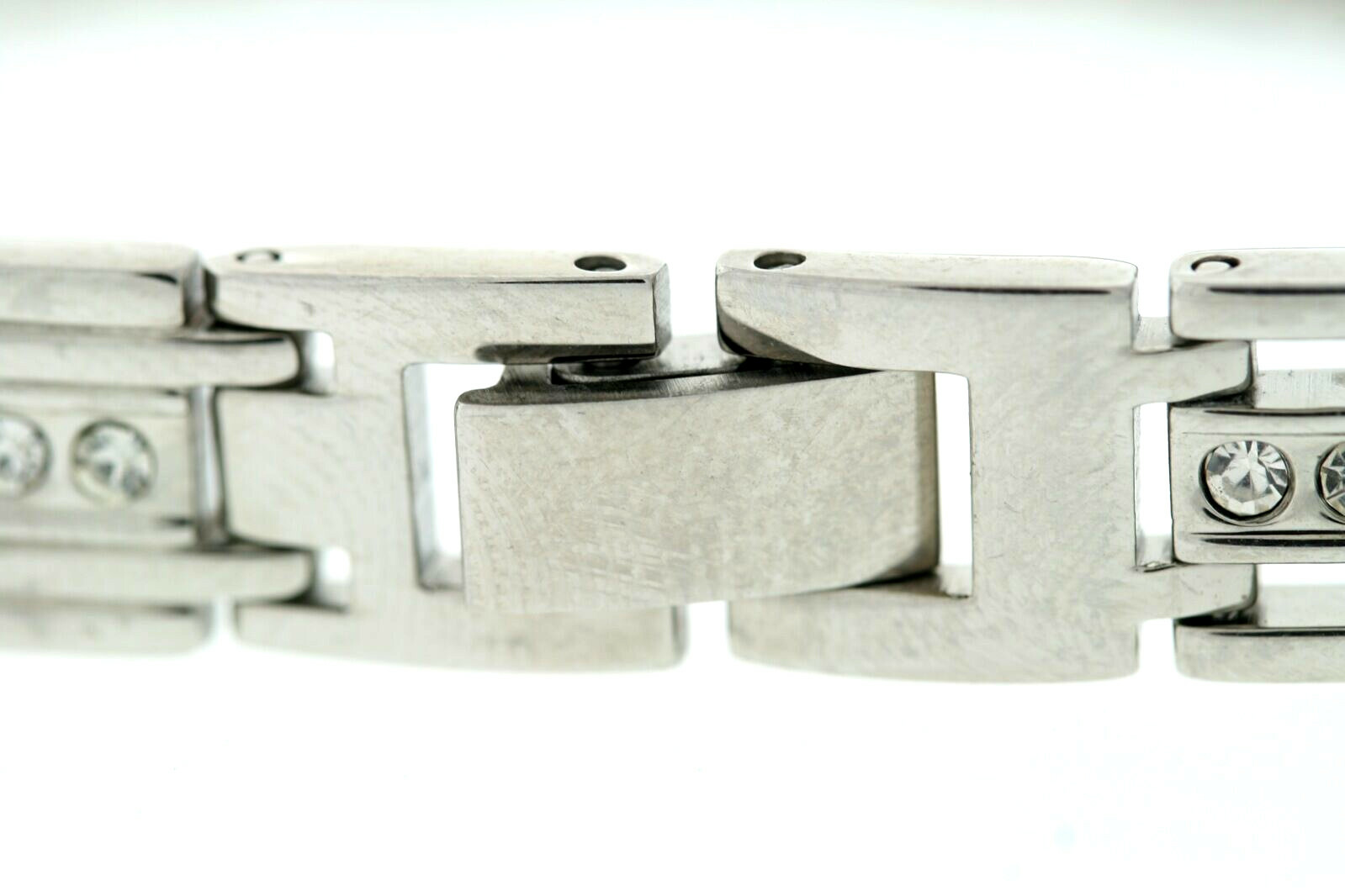 Men’s 9mm Stainless Steel & Crystal Accent Bracelet