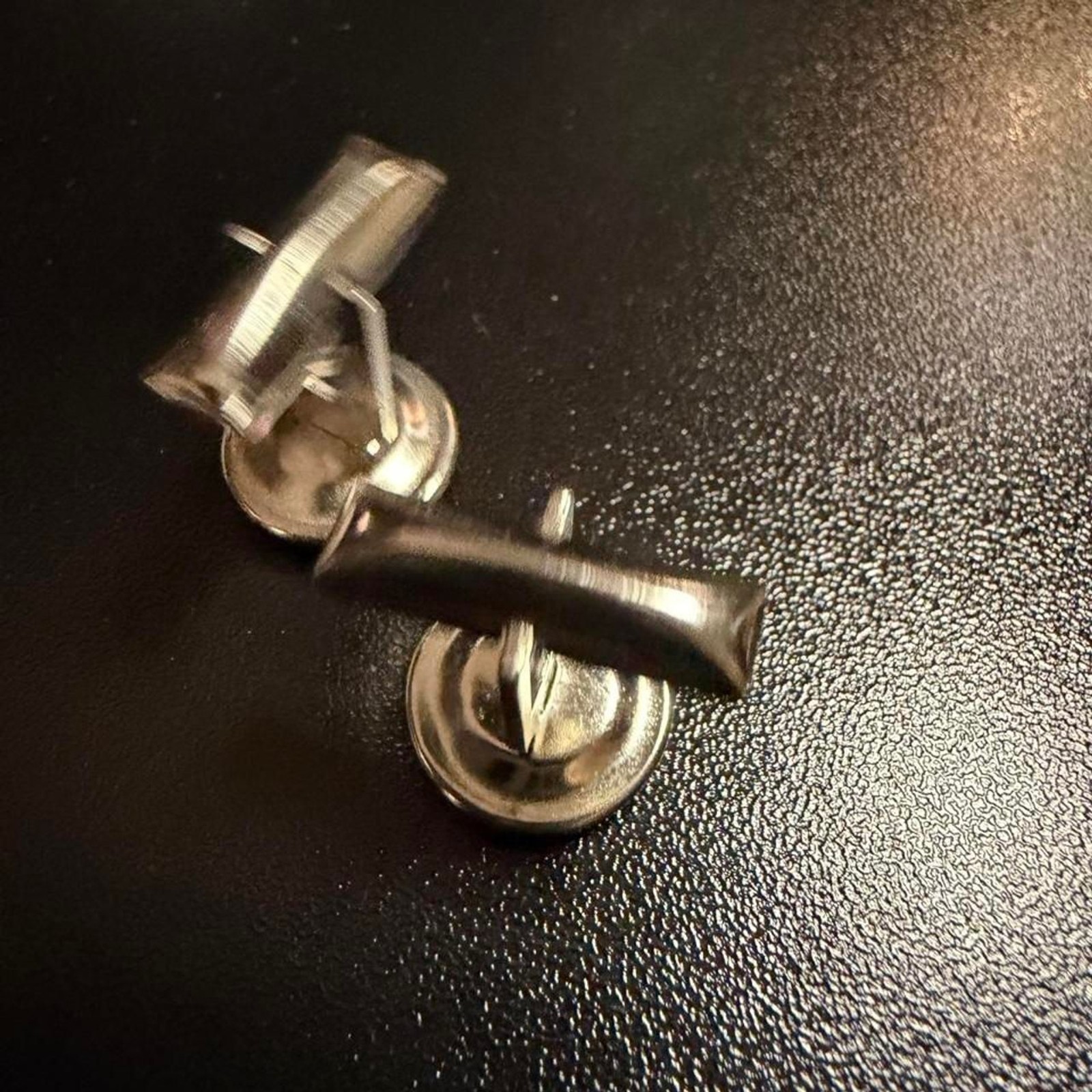 Men’s Cuff Links – Silver and Black