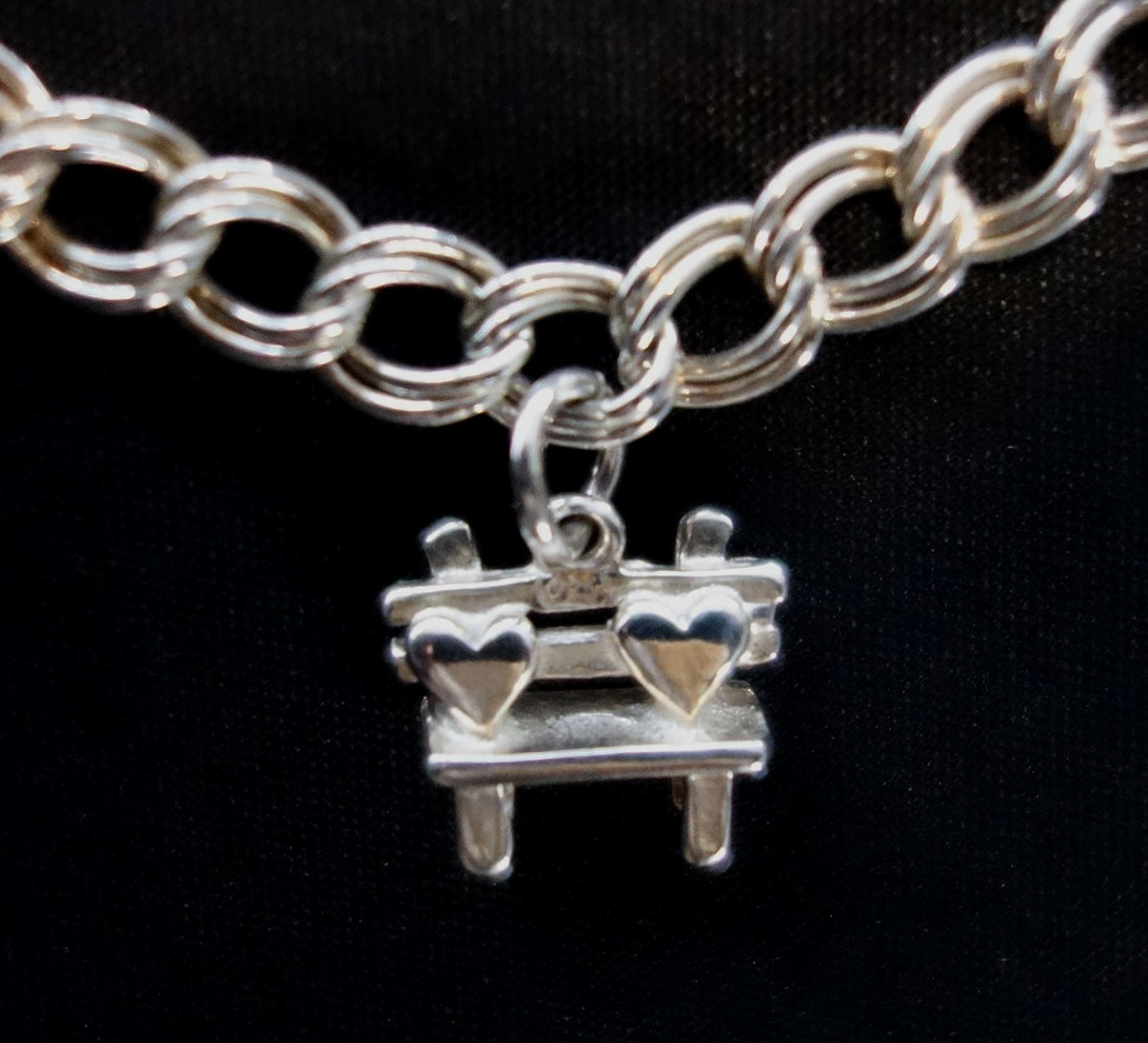 925 Sterling Silver Charm Bracelet -Made in Italy- 4 Charms – 21st Birthday Gift
