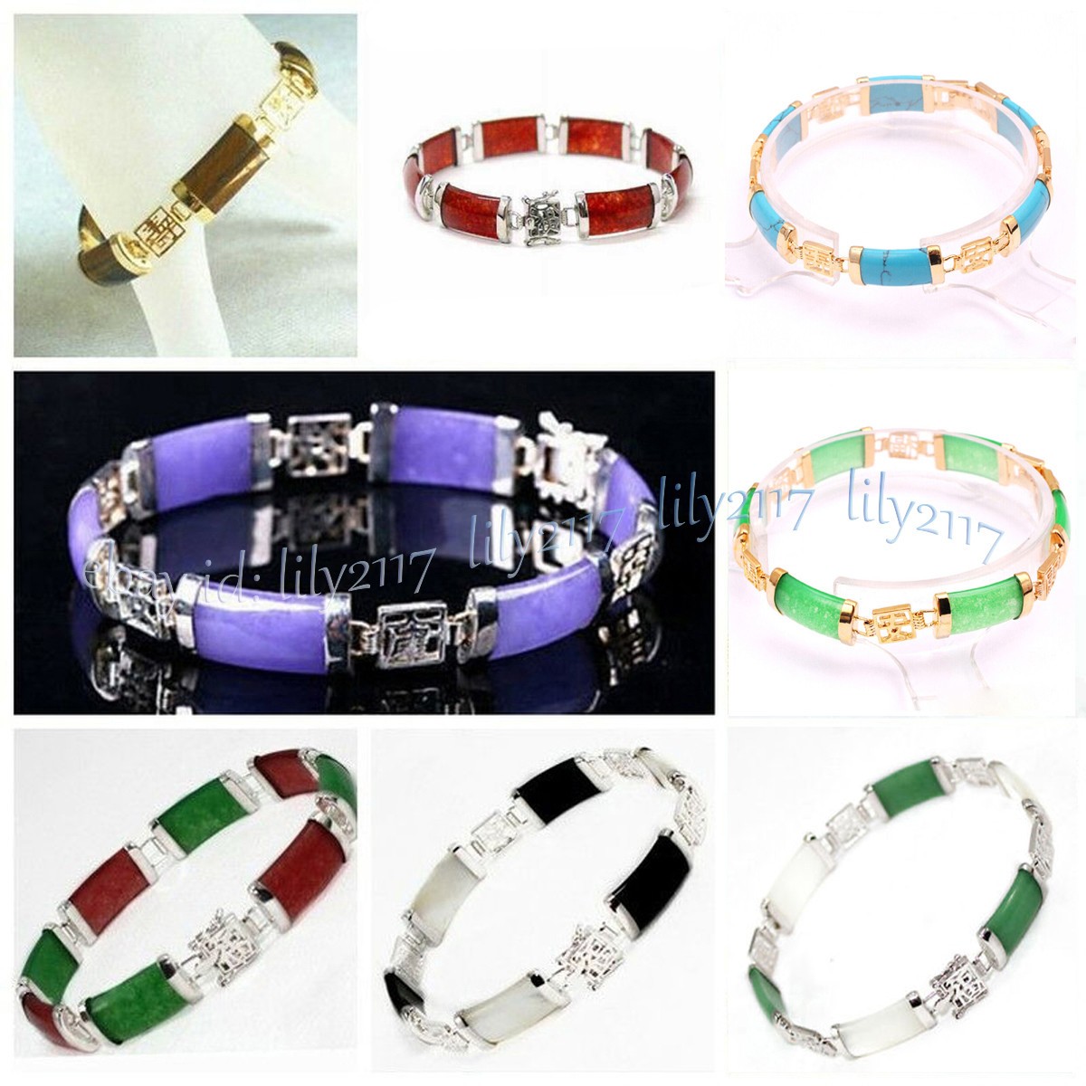 Stunning Natural Jade Bracelet Fortune Women Lucky Bangle Gemstone Jewelry Gifts