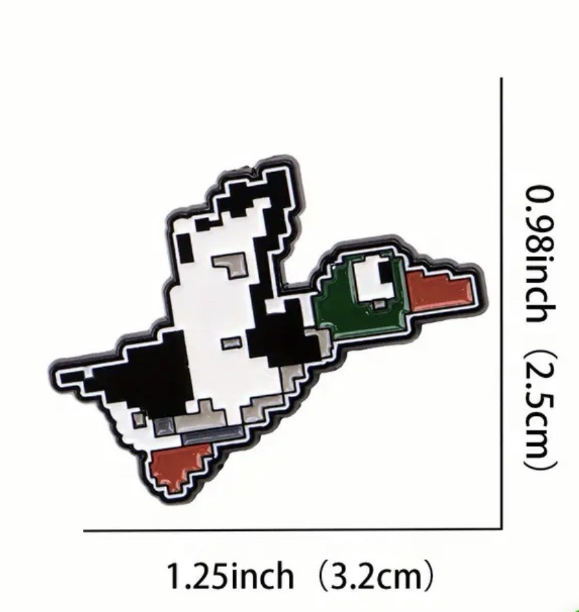 Lot 2 Duck Hunt – Funny 1980s Retro Nintendo Gaming Enamel Pin USA SHIPPING!
