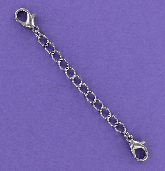 CHAIN EXTENDER 3-inch – Pewter Necklace Extension Three Inches Lobster Clasps