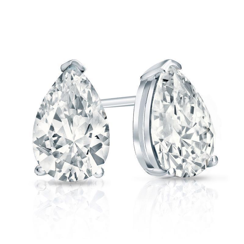 1 Ct Simulated Diamond Stud Earrings Women Earrings 14K Gold Plated Solid Silver