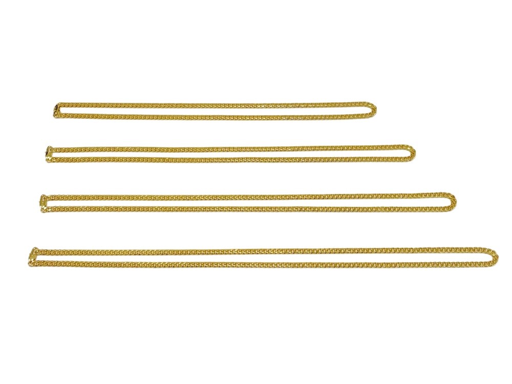 18k gold 4mm Mens Miami Cuban Link Chain SOLID yellow gold Necklace 20-26 in