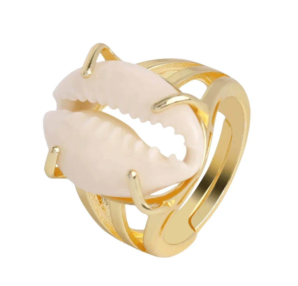 2Pcs Alloy Silver Plated Gemstone Ring Adjustable Opening Size for Women’s Ring