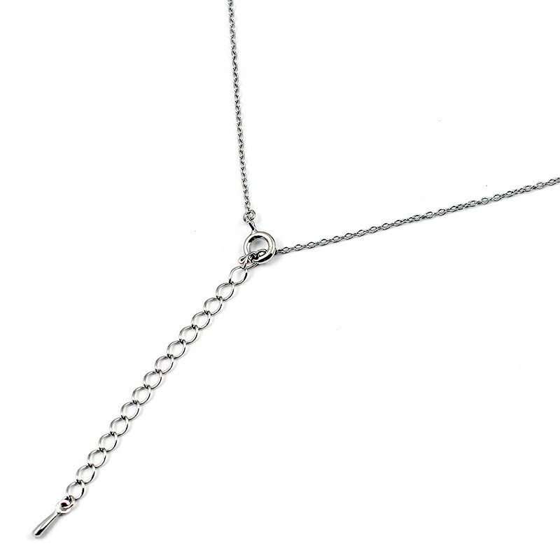 Peanuts Snoopy HAPPY Necklace Silver 925 SV925 40cm 16″ in Box Japan New